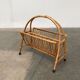 Mid-century bamboo magazine rack, 1960s