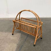 Mid-century bamboo magazine rack, 1960s