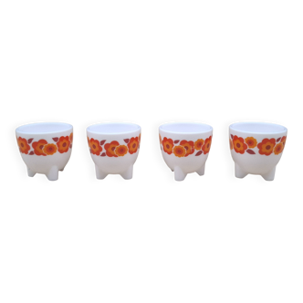 Set 4 coquetiers Lotus