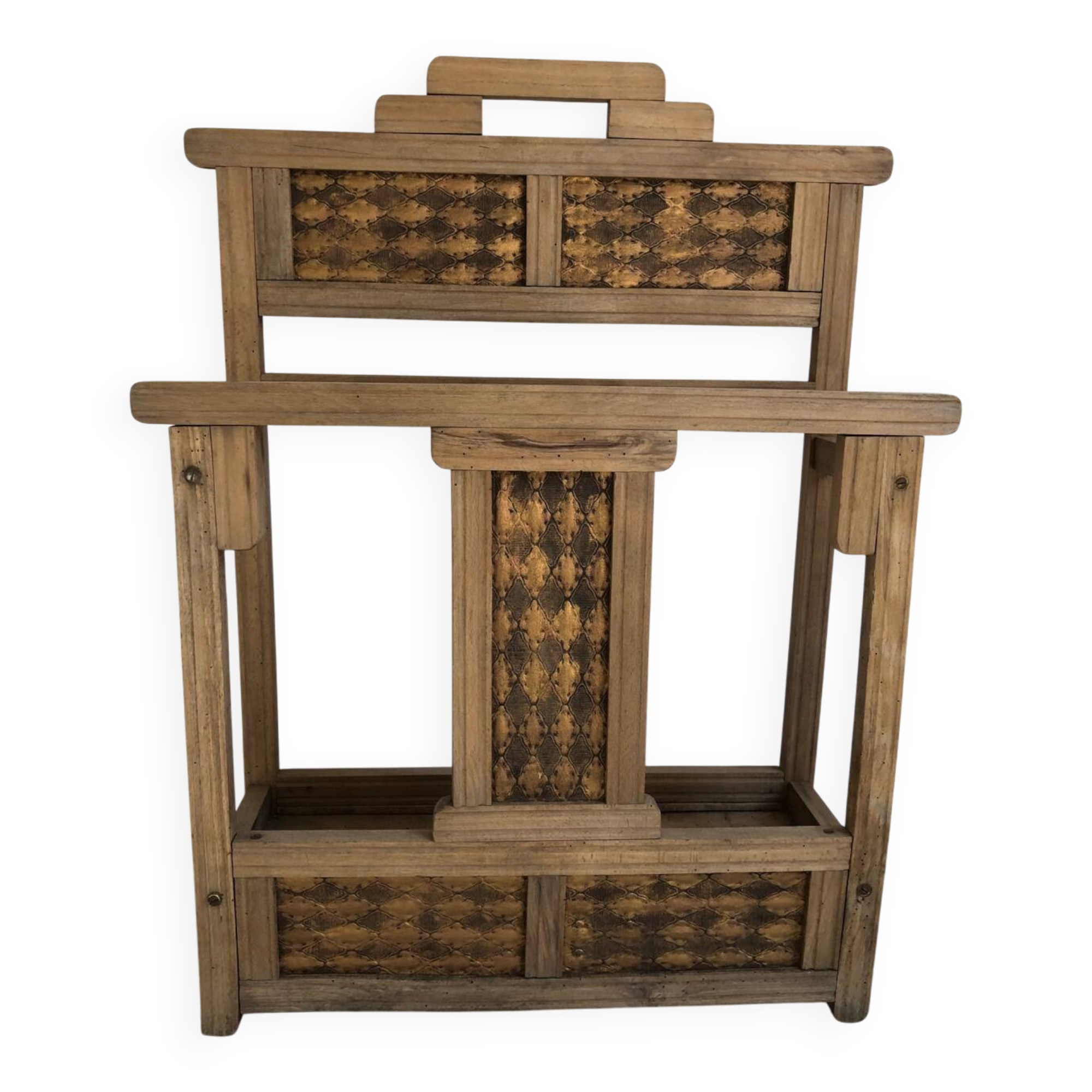 Antique wooden umbrella stand