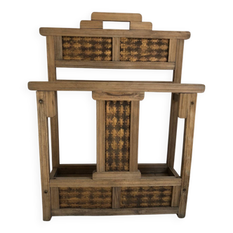Antique wooden umbrella stand
