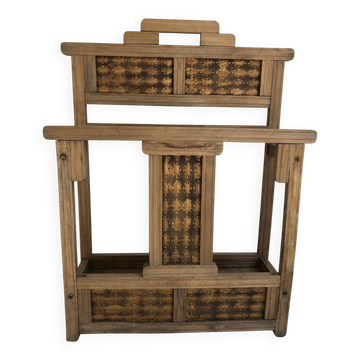 Antique wooden umbrella stand