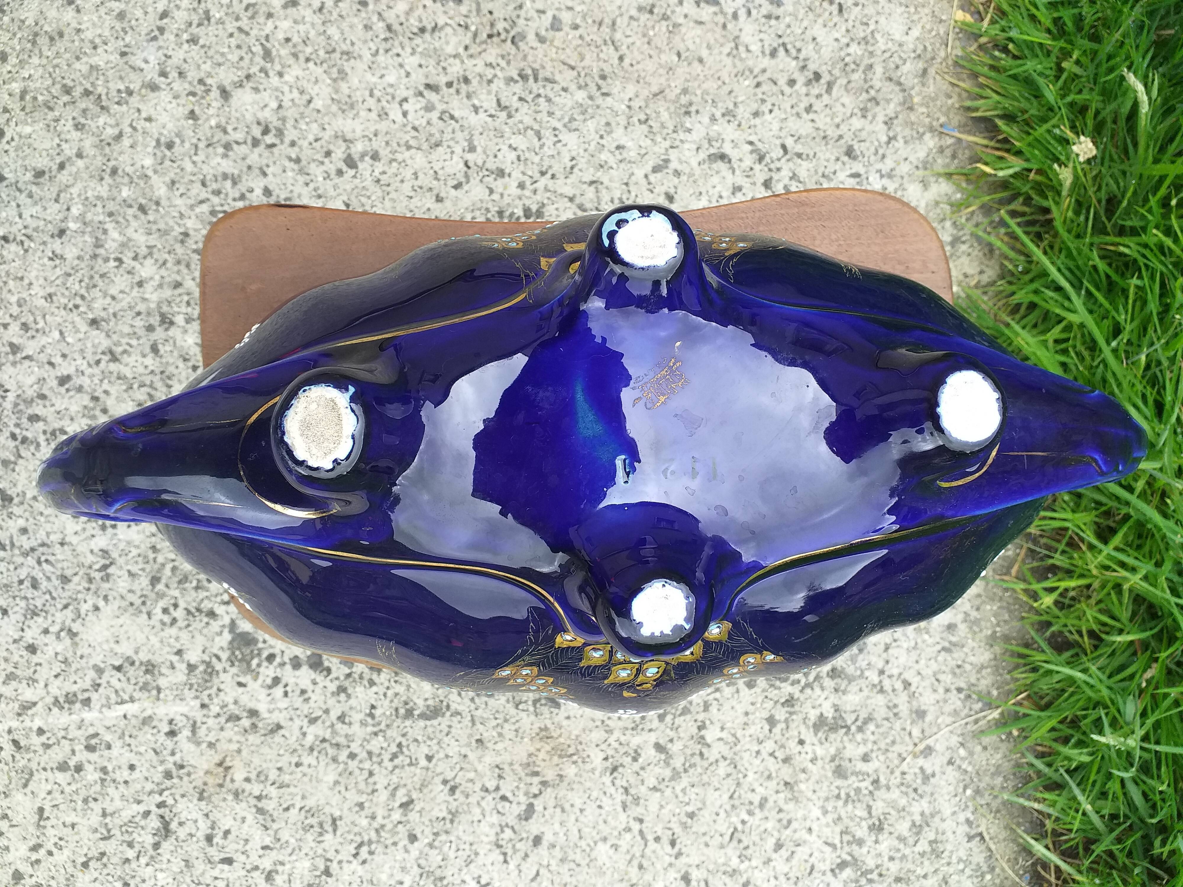 Sarreguemines earthenware garden 1900