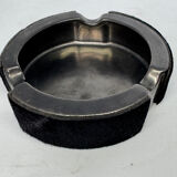 Vintage metal ashtray and hair