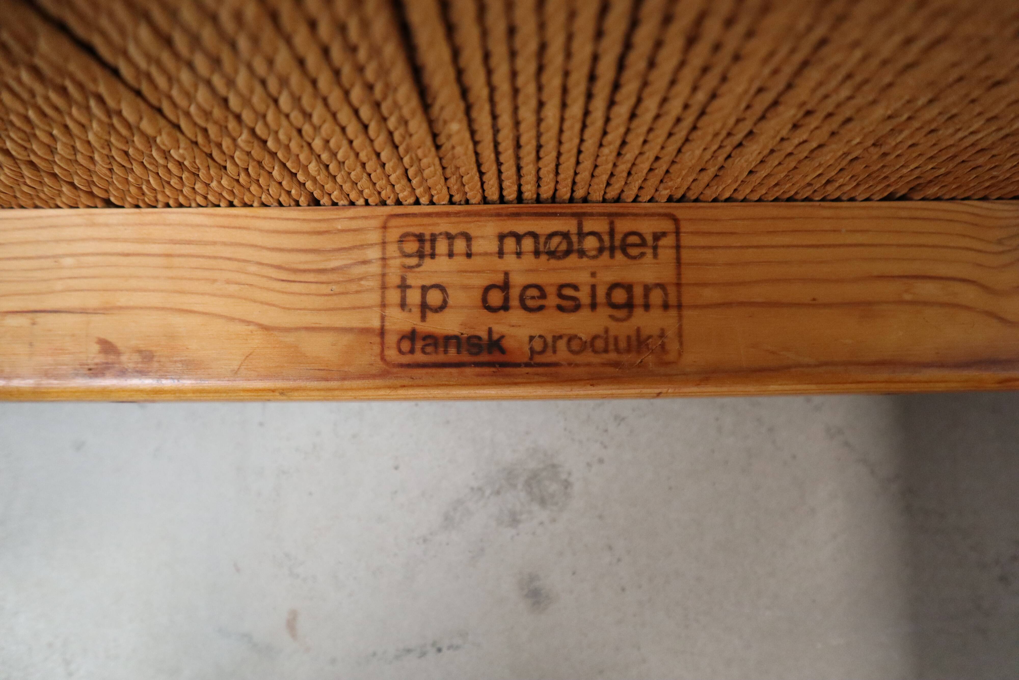 Set of 5 vintage chairs by Tage Poulsen for Gramrode Møbelfabrik, 1970's