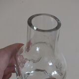 Charming little bulb vase 1900 gilded brass frame