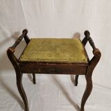 Tabouret de piano ancien avec coffre à partitions