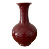 Vase chinois sang de bœuf ancien 33cm