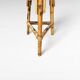 Bamboo and rattan tiki cocktail bar with stools, set of 3, 1960s