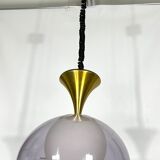 Vintage brass Stilux Milano chandelier, Italy 1960s