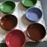 Set of 6 ceramic casseroles