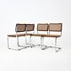 Ensemble de 4 chaises de salle à manger Style B32 de Marcel Breuer