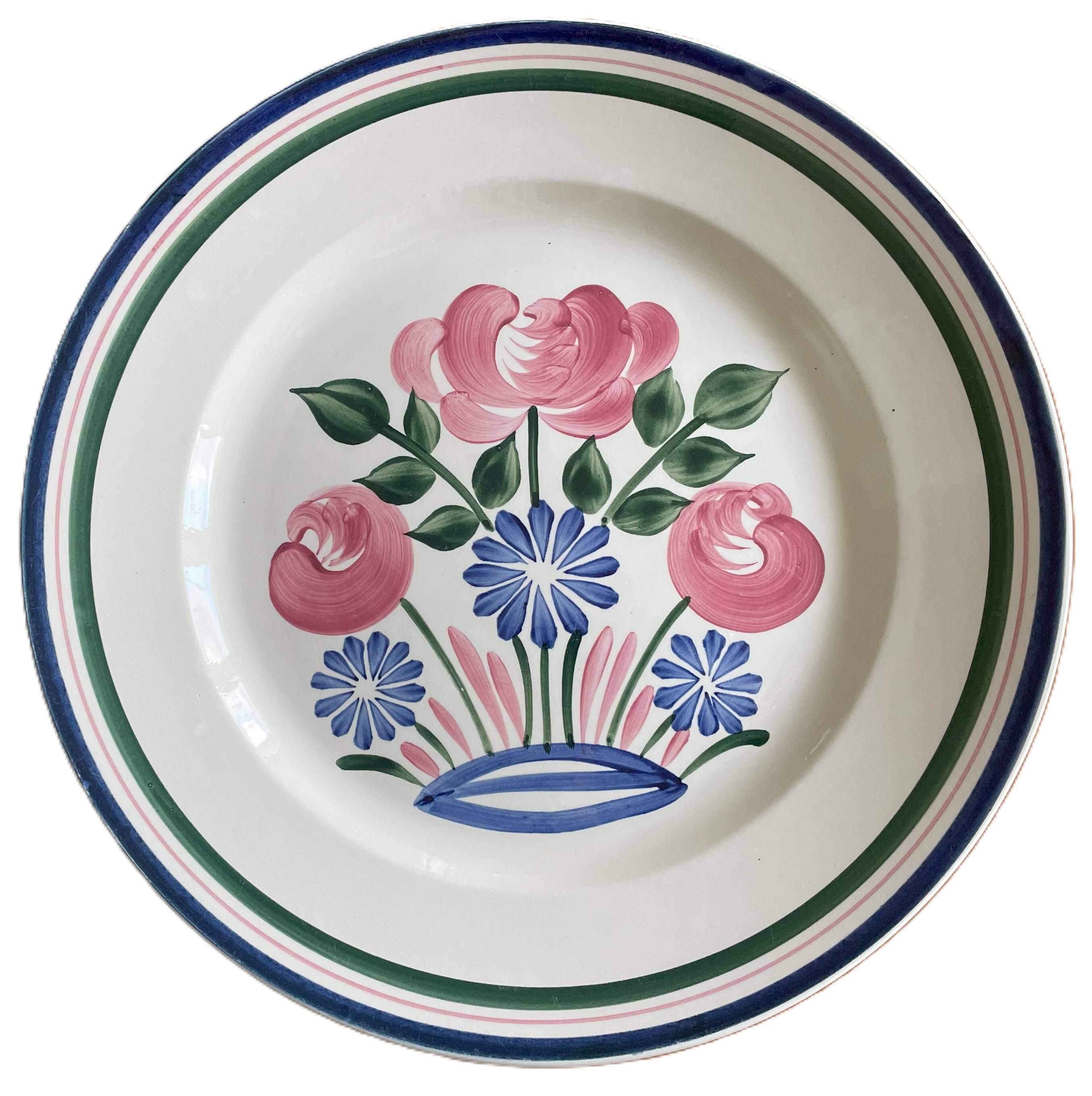 Old serving dish in Choisy-le-Roi earthenware