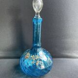 Large enameled blue carafe