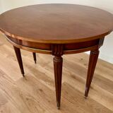 Half-moon table in mahogany from Honduras Louis XVI style