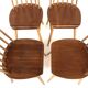 Set of 4 Scandinavian "Pinnstol" beech chairs, Sweden, 1960