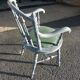 Walnut office chair, circa 1880, French origin