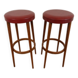 Paire de tabourets de bar vintage