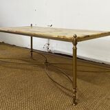 Coffee table in stone marquetry