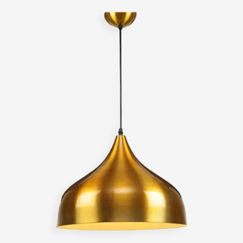Gold metal single hanging pendant ceiling light lamp for home living room,bedroom,hall, light