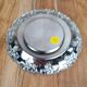 Vintage cobalt sugar bowl & chrome metal – pear shape