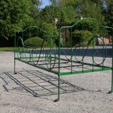Antique metal bed, vintage