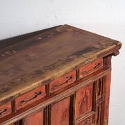 Shanxi buffet in original red paint with four drawers – China, circa 1930
