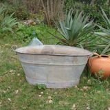 Bassine zinc ovale 65 litres