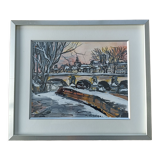 Gouache by Maurice Verdier (1919-2003)