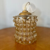 Vintage glass pendant light 1970