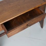 Antique rustic farmhouse fruitwood side table, France, 19th century