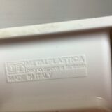 Towel rack white Space age Italy metal plastica