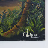 Oil on canvas signed s.demouk