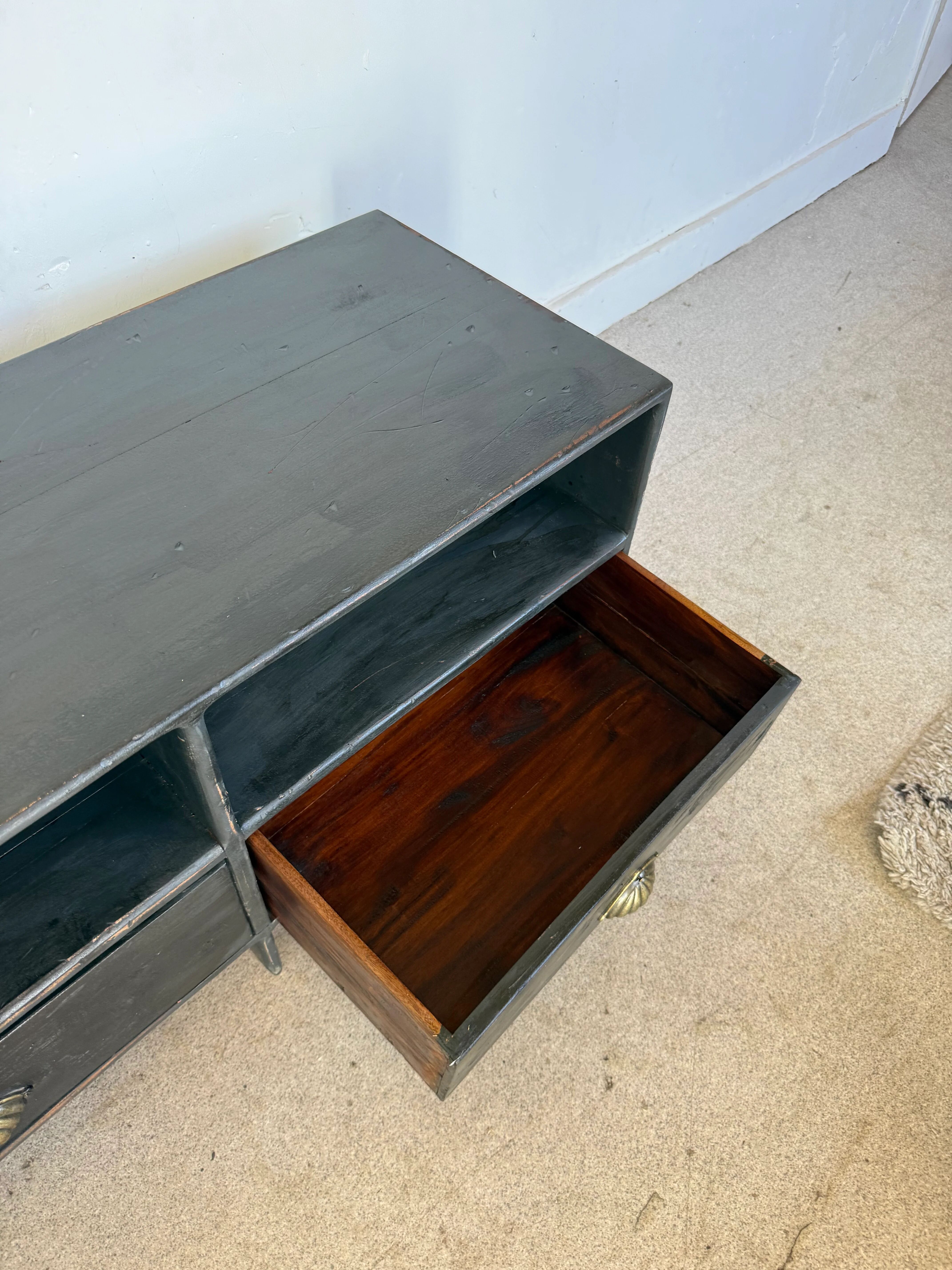 Meuble bas de métier vintage enfilade buffet meuble tv