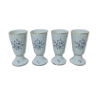 4 mazagrans in Berry porcelain