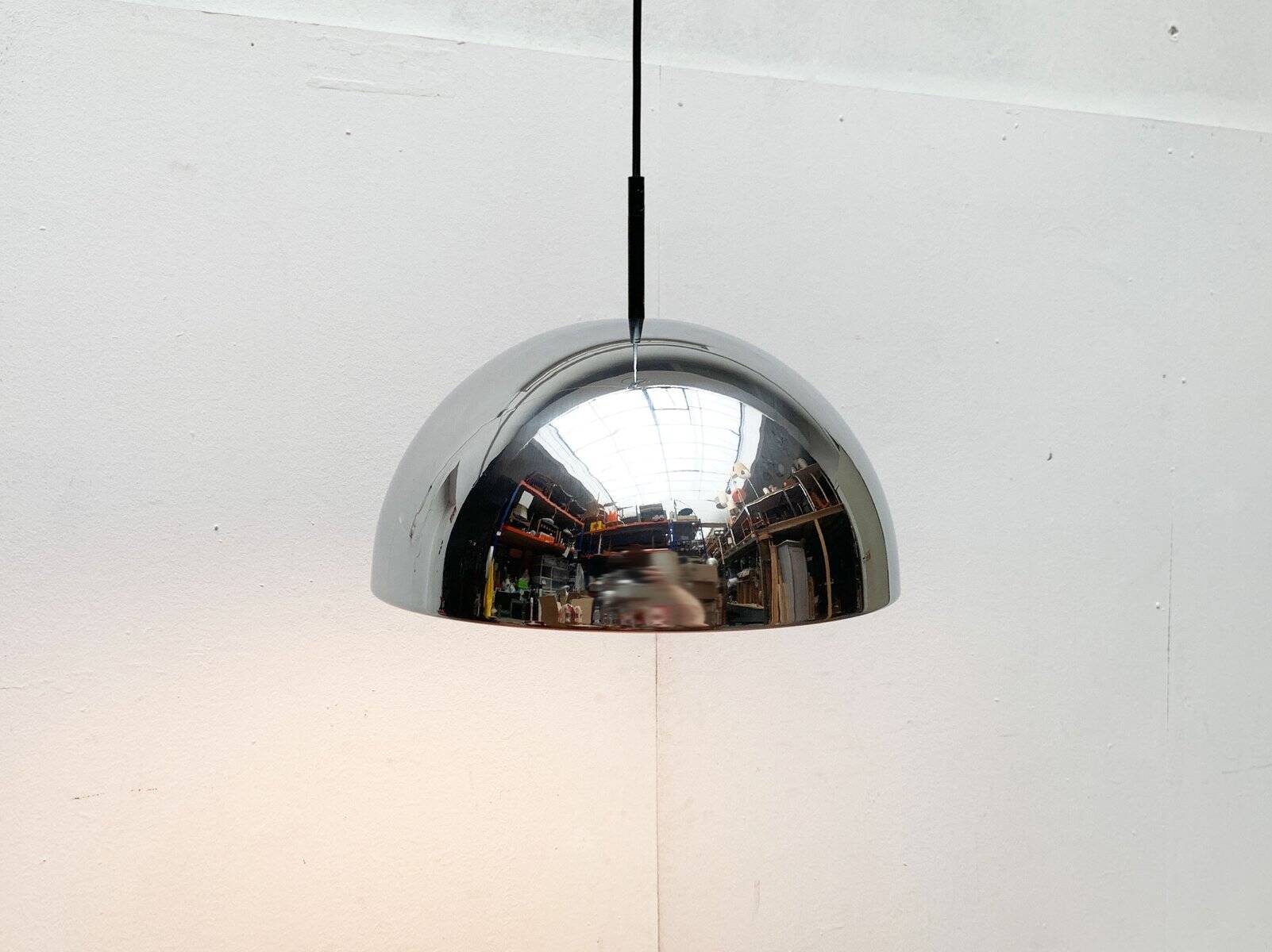 German mid-century dome pendant lamp by Staff Leuchten, 1960s.