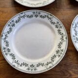 Set 6 flat plates badonviller model champagne