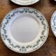 Set 6 flat plates badonviller model champagne