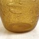 Champagne bucket from the Biot glassworks in blown glass, ochre colour.