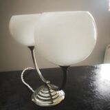 Lampe de table globes opaline période art déco 1930