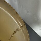 Modernist tropical brutalist leather chairs from Budji Layug, 1990s, set of 2