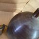 Lampe céramique, câble tissu 2M, abat-jour coton