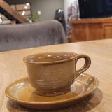5 Stoneware cups and saucers