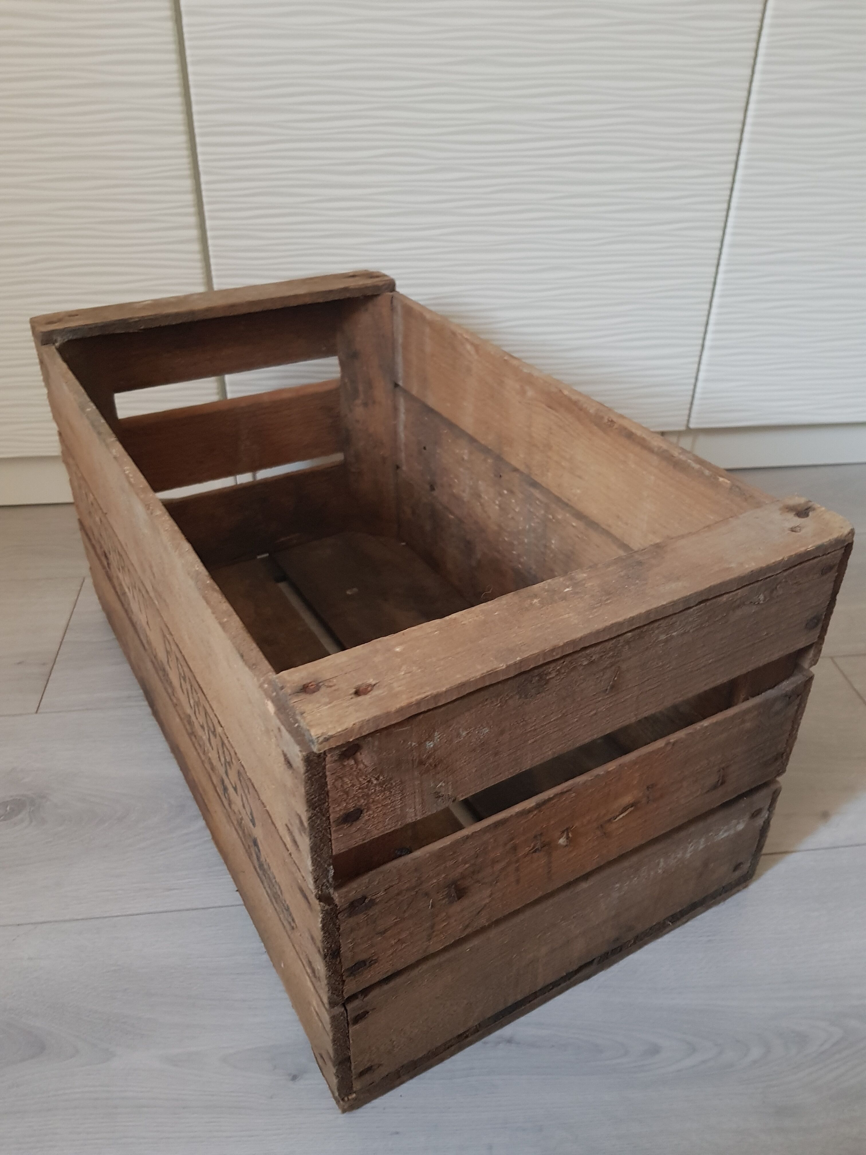Old wooden crate