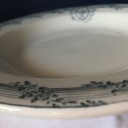Set of 4 hollow plates in iron soil of versailles model salins around 1900