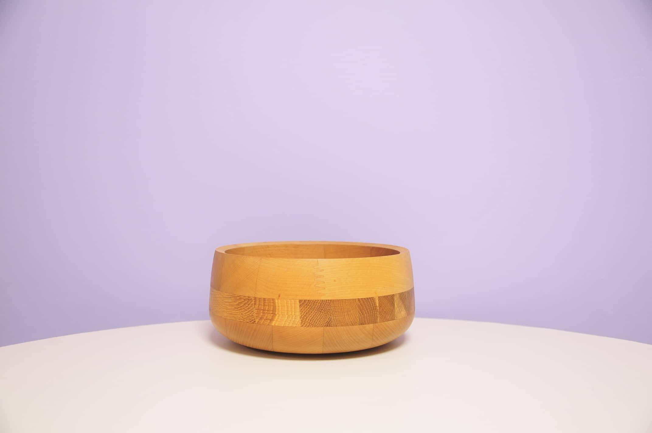 Saladier en bois marqueté, Danemark