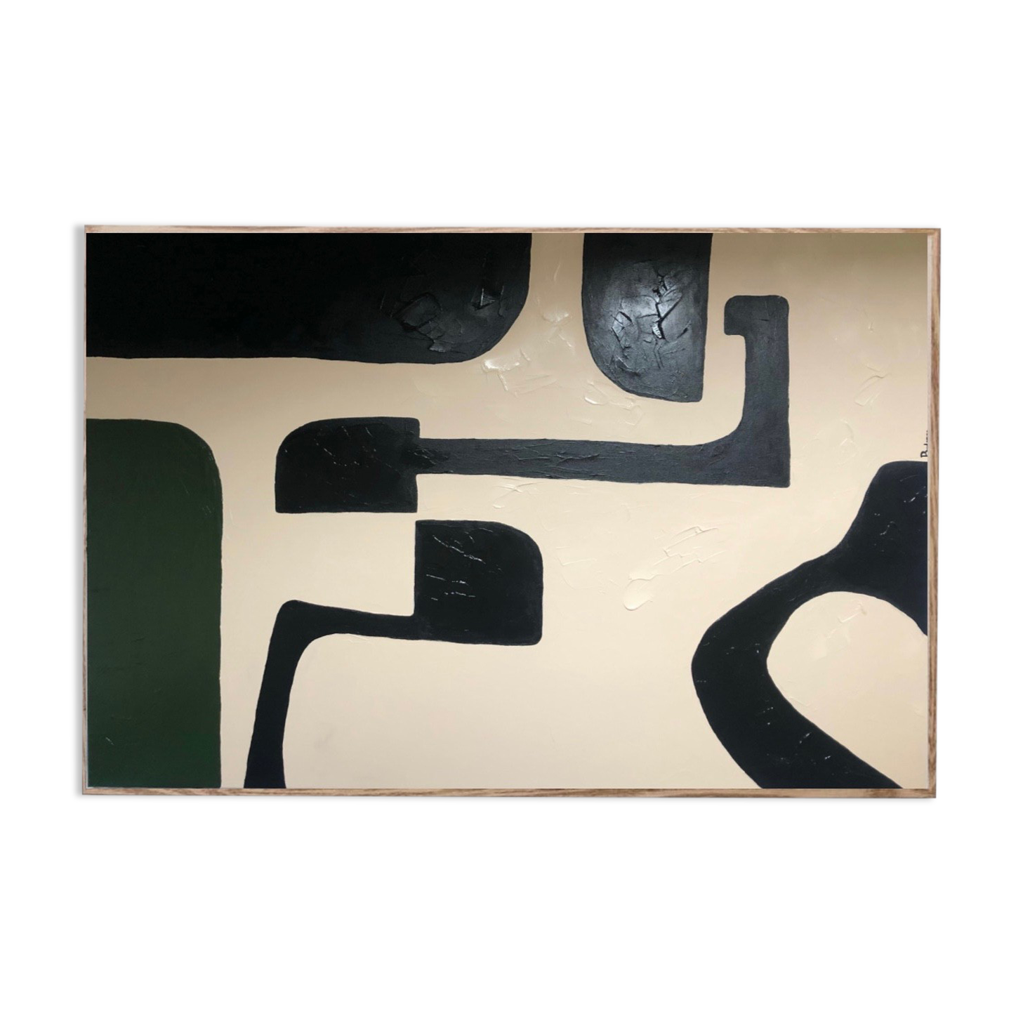 Large acrylic abstract canvas 100x80