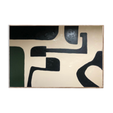 Large acrylic abstract canvas 100x80