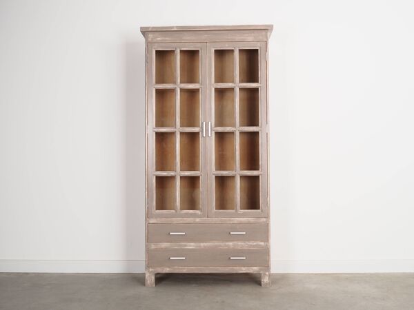 Vitrine en chêne, design danois, années 80, fabrication : Danemark