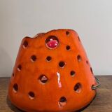 Openwork orange ceramic lamp